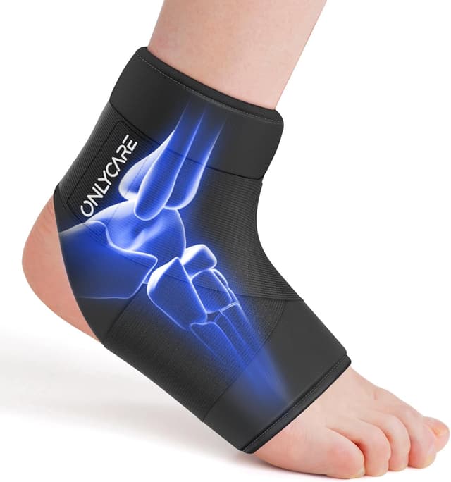 Detalle de ONLYCARE Ankle Ice Pack Wrap – soft gel wrap for hot & cold therapy