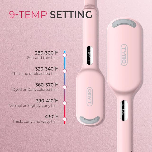 Thumbnail 6 de TYMO ROVY 32mm Hair Waver Crimper Ionic Wave Curler with Ceramic Tourmaline Barrel (Dual Voltage, Anti-Scald)