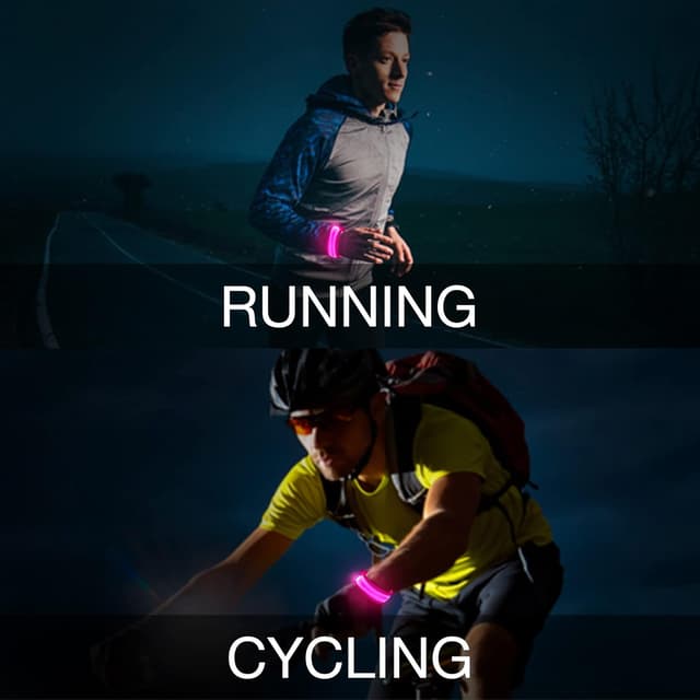 Detalle 2 de KIRALUMI 8 Pack LED Glow Bracelets (Pink) – Light-Up Wristbands for Halloween, Concerts, Festivals & More