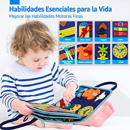 Detalle de hahaland Busy Board Montessori 7 secciones
