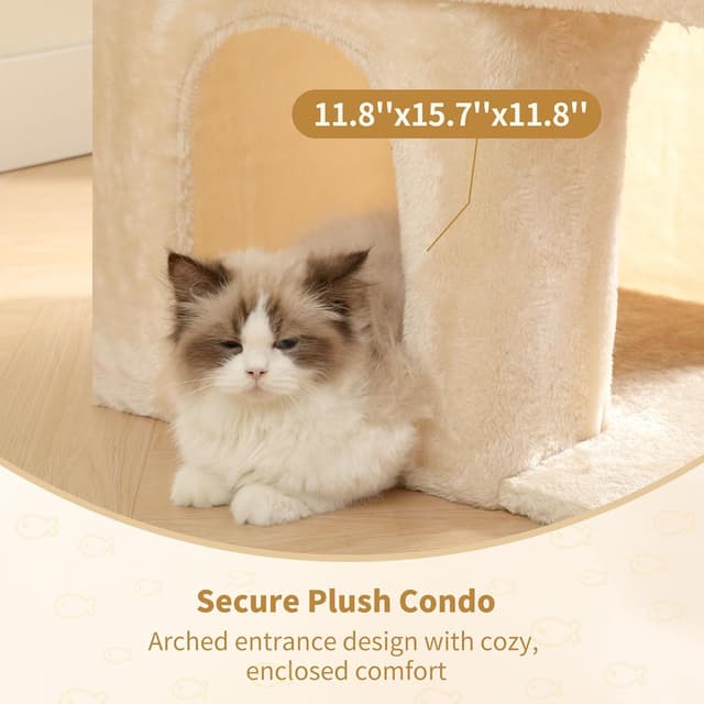 Thumbnail 3 de Heybly Kratzbaum 35 cm Vielseitiger Katzenbaum