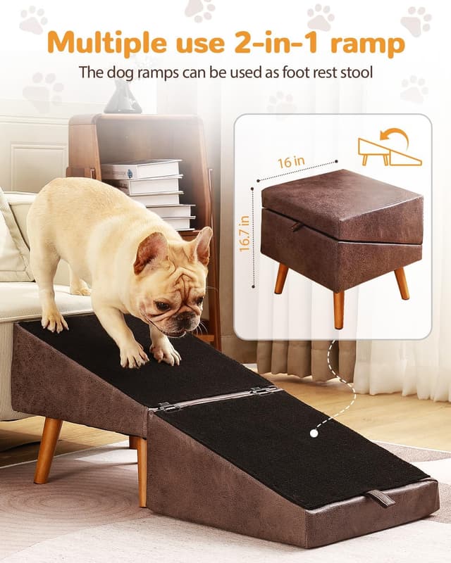 Detalle de Ziluce Dog Stairs 17.13-In H 4-Step Ramp