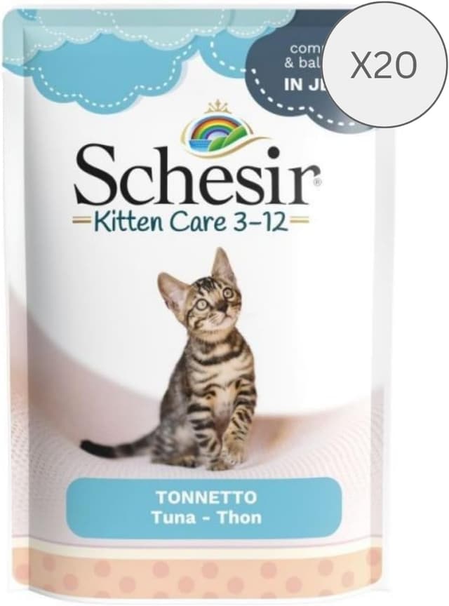 Thumbnail 1 de Schesir Gatitos, Comida Húmeda Bacoreta en Gelatina 🐱