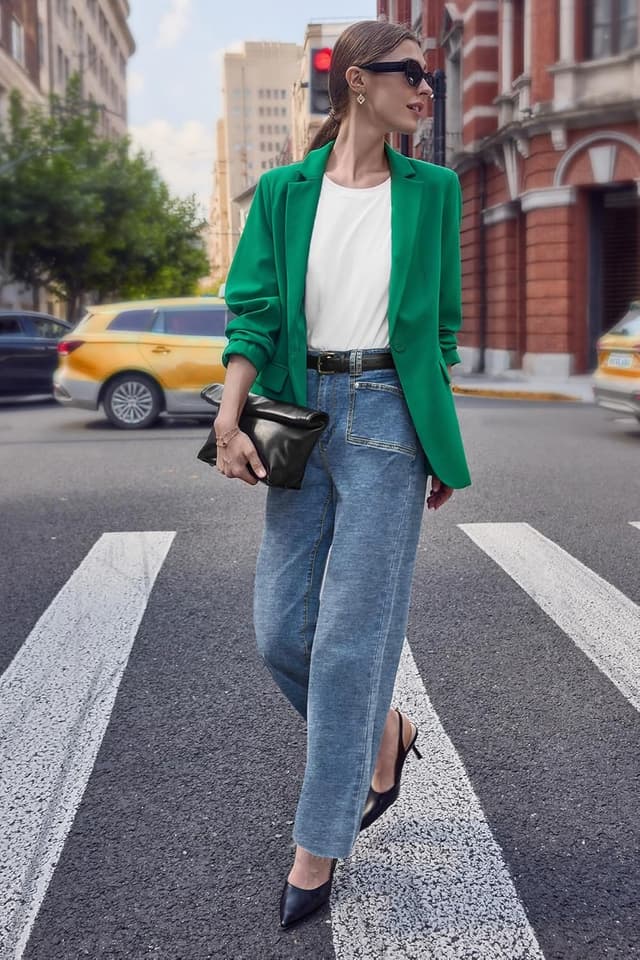 Detalle 1 de Cicy Bell High Waisted Cropped Jeans