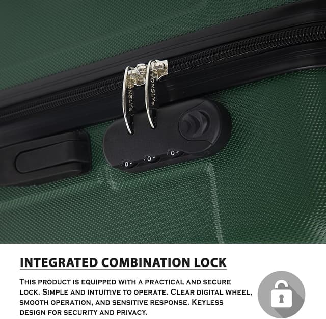 Thumbnail 2 de yonsly Trolley Koffer Dunkelgrün L