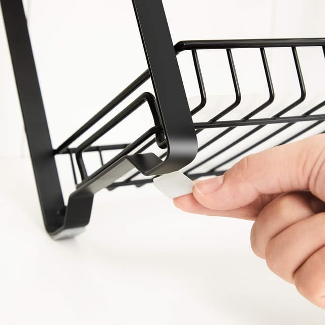 Detalle de SONGMICS KCS013B01 : étagère à épices à 2 niveaux avec plateaux en plastique