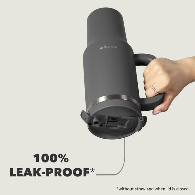 Detalle 2 de Contigo Botella Térmica 1200 ml con Asa y Pajita 🥤