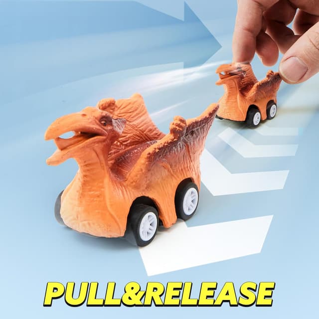 Thumbnail 4 de JOYIN 13 Piezas Camión transportador de dinosaurios