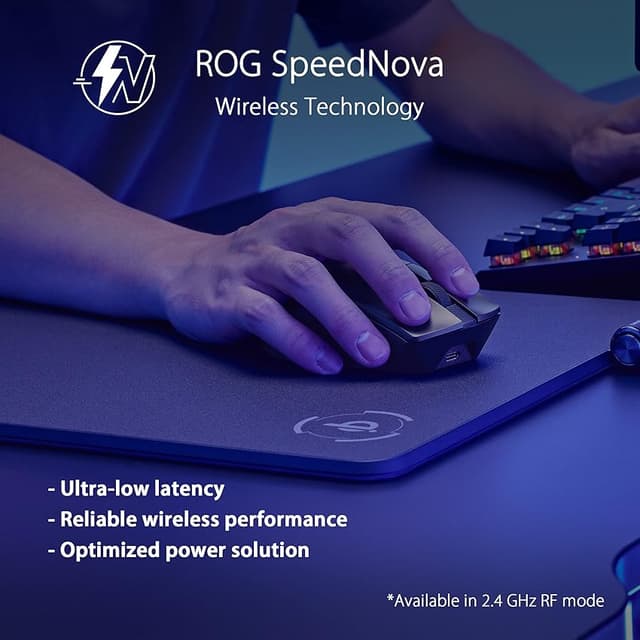 Detalle 2 de ASUS ROG Gladius III Wireless AimPoint — ratón gaming 36.000 dpi