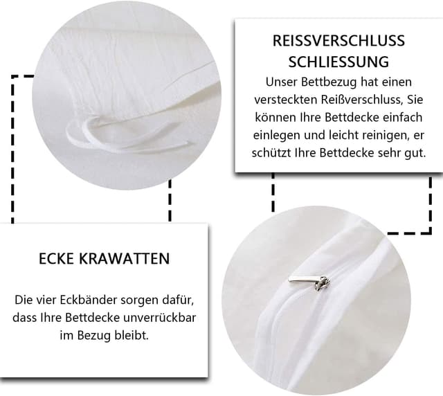 Thumbnail 6 de Homewish Happy Camping Bettbezug 135 x 200 cm