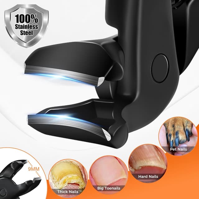 Detalle de DRMODE Long Handled Angled Head Toenail Clippers for Thick Nails ✂