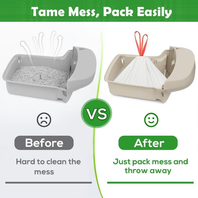 Thumbnail 5 de SZEE Large Self-Cleaning Cat Litter Tray Liners 20 🐱