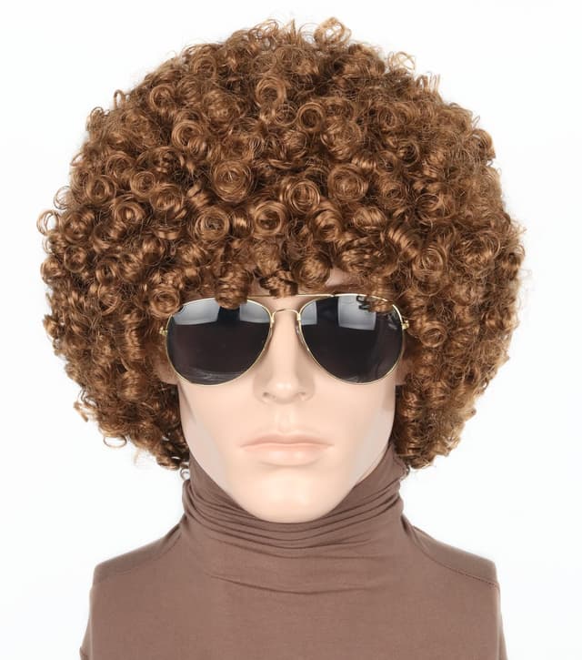 Thumbnail 5 de LeMarnia Grün Curly Afro Perücke 🎭