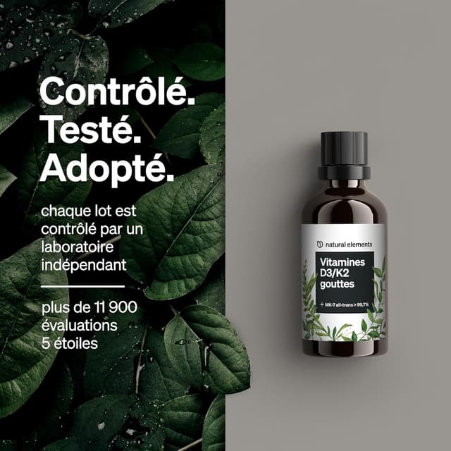 Thumbnail 4 de Vitamine D3 & K2 Premium 50 ml — gouttes concentrées 💧