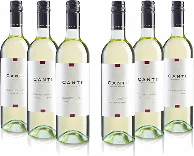 Imagen de Canti Chardonnay Vino Blanco Italiano Seco 🍇 6x750ml en OfertitasTOP