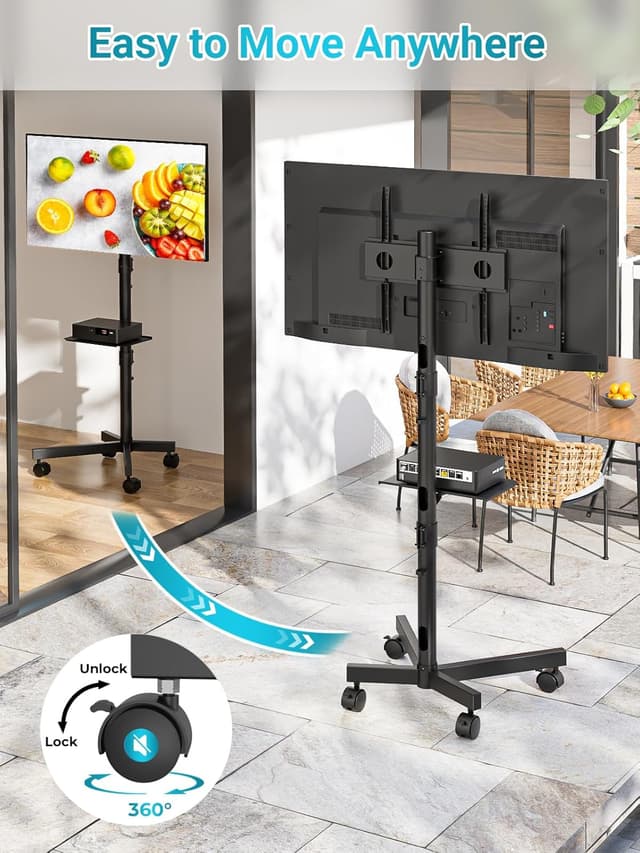 Thumbnail 4 de BONTEC Mobile TV Stand on Wheels