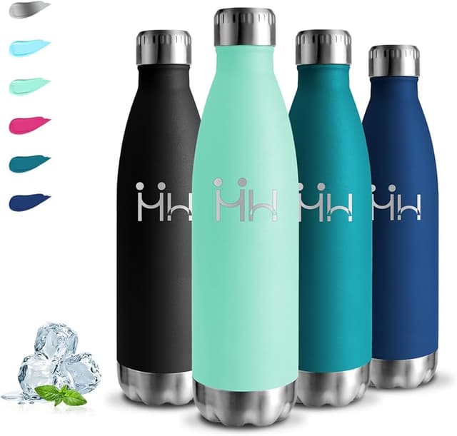 Detalle de Botella Acero Inoxidable 500 ml — Aislamiento al vacío 💧