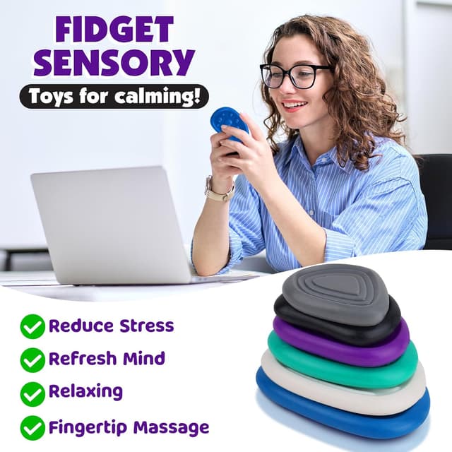 Thumbnail 5 de Fidget Toys Adults Sensory Stone 6pcs