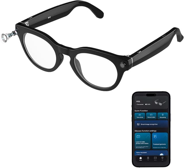 Detalle de Orpnkna AI Smart Glasses 8MP Camera