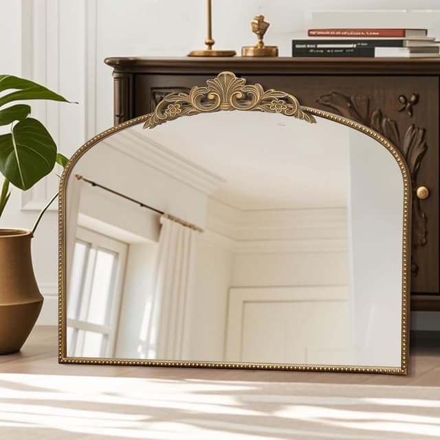 Thumbnail 6 de Micasso Large Gold Antique Mirror 40"x30" 🪞