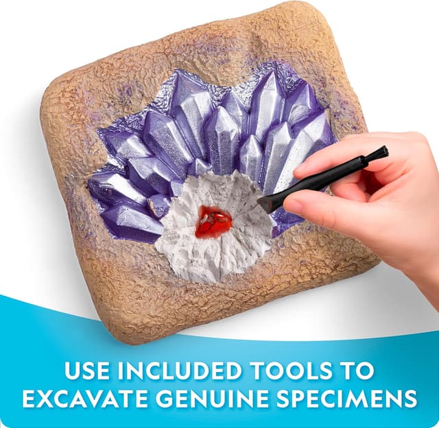 Detalle de National Geographic Mega Gemstone Dig Kit — Dig Up 15 Real Gemstones and Crystals Science Kit