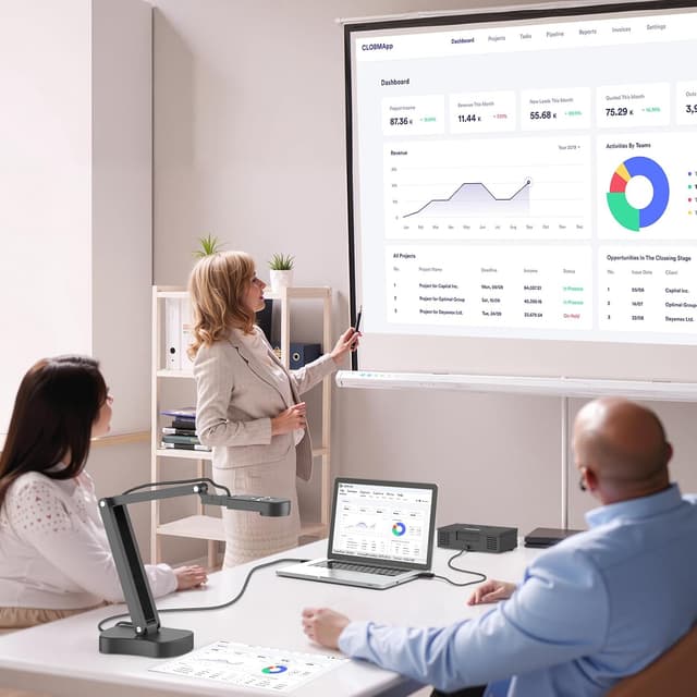 Detalle de Gawervan 8MP USB Document Camera for Teaching & Classroom