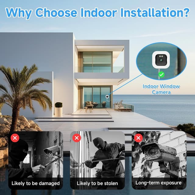 Detalle 2 de Window Camera 3MP 2K security camera