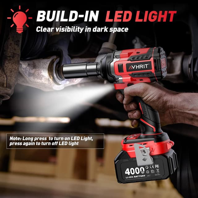 Thumbnail 6 de Avhrit Akku-Schlagschrauber mit 2× 4,0 Ah Li-Ion, 700 N.m