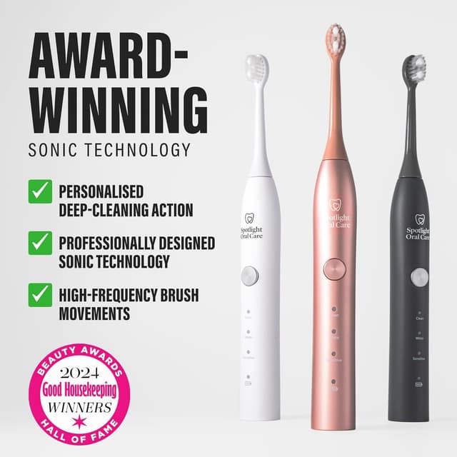 Detalle 2 de Spotlight Oral Care Sonic Electric Toothbrush (Made by Dentists) – sonic cleaning with up to 70-day battery