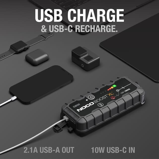 Detalle 2 de NOCO Boost GB50 booster batterie 1500A