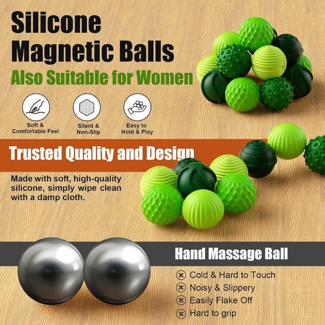 Detalle de Silicone Magnetic Balls 6-Pack 🧩