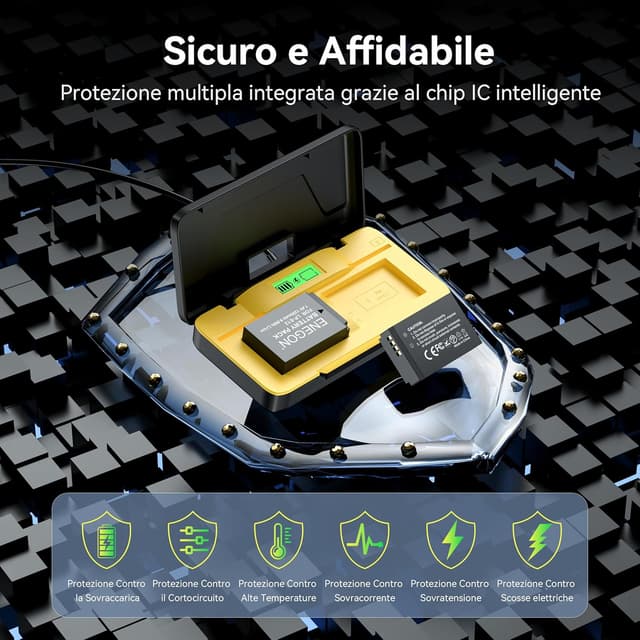 Thumbnail 3 de ENEGON LP-E12 1200mAh dual pack per Canon