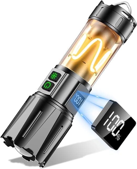 Detalle de Relybo Linterna Led de Alta Potencia Recargable 🔦 1,000,000 Lumen
