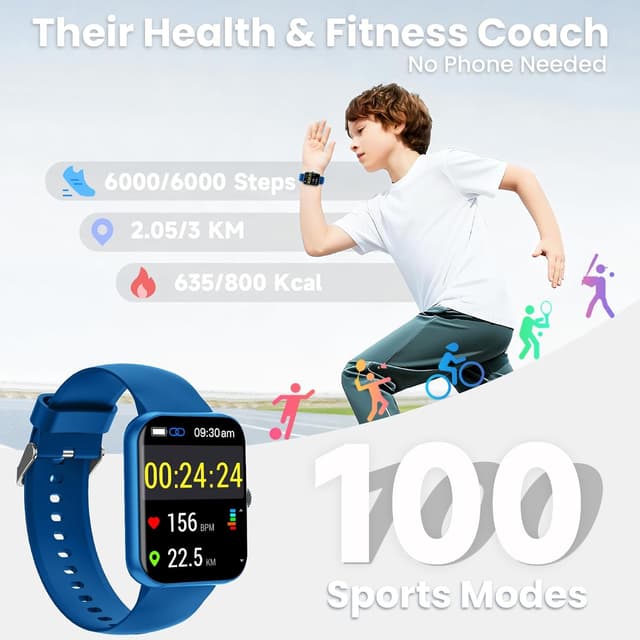 Thumbnail 1 de BJLBOJEY Kids Smart Watch Fitness Tracker