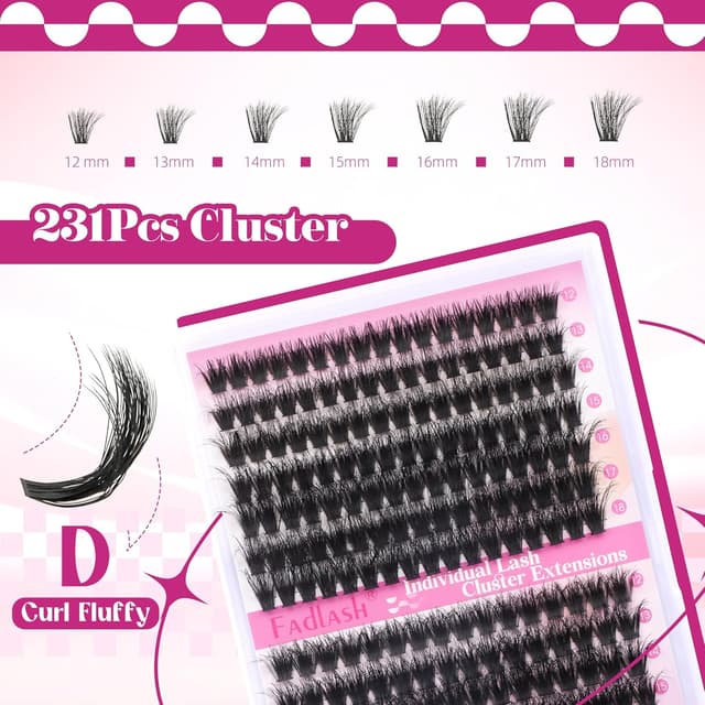 Detalle de FADLASH Wimpern DIY 80D+100D 3D