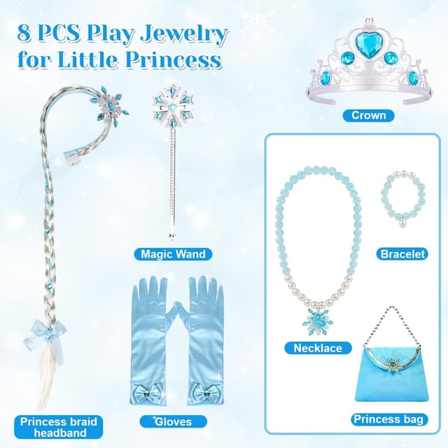 Thumbnail 5 de Meland Prinzessin Kleid Mädchen 8‑teilig