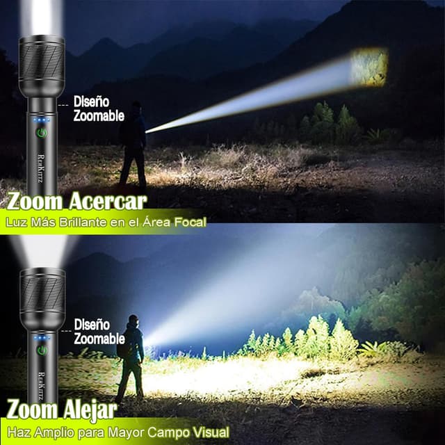 Thumbnail 4 de REHKITTZ Linterna LED Recargable 2200 lúmenes