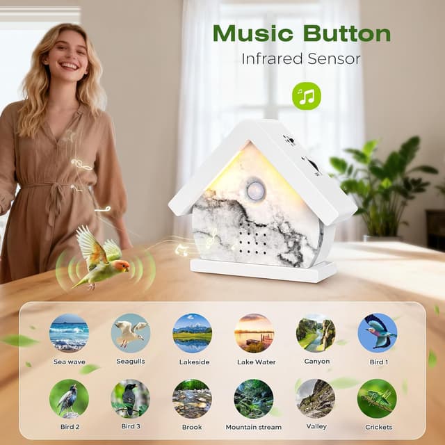 Thumbnail 1 de Vogelgezwitscher Bewegungsmelder Box 0-90dB