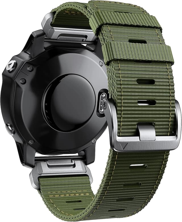 Detalle de EKINGEEK Quickfit 22mm Nylon Strap for Garmin Fenix 6/7/8 (47mm) & Epix 2 47mm