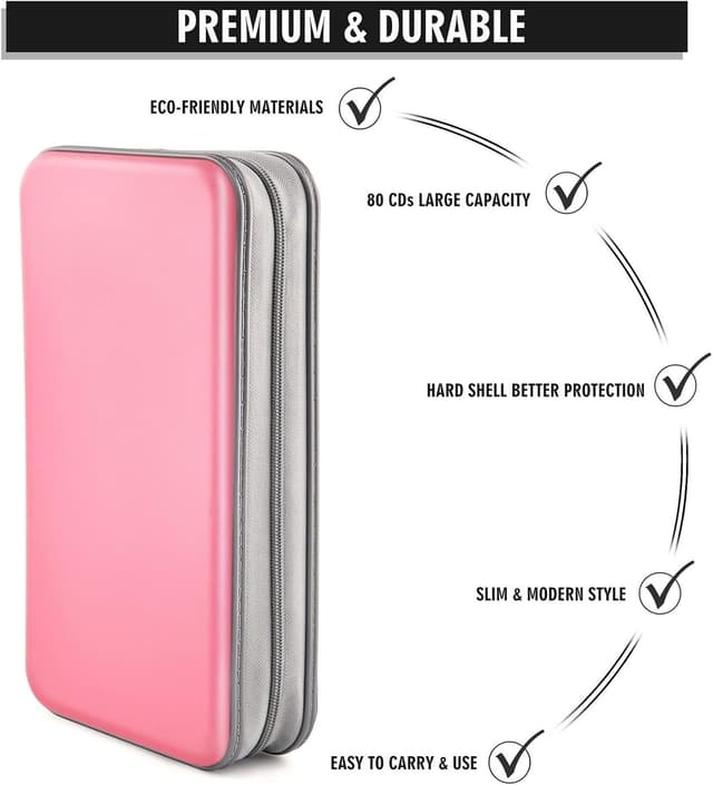 Thumbnail 2 de Bivisen CD Case Wallet 80 Capacity 🎵