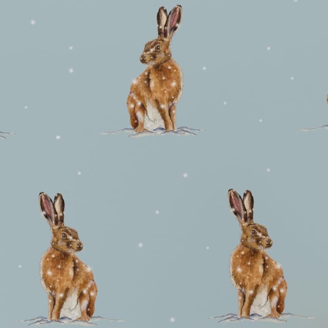 Thumbnail 6 de Re-wrapped Luxury ECO Gift Wrap 6 sheets — Winter Brown Hares
