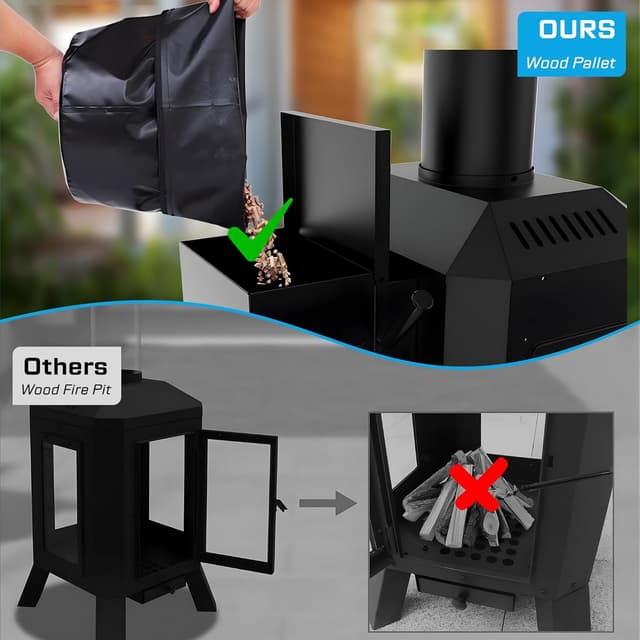 Thumbnail 3 de 70,000 BTU Wood Pellet Patio Heater ⚡