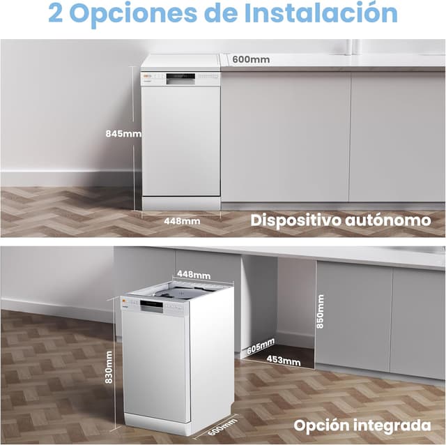 Thumbnail 4 de COMFEE' CDWEF1034BW Lavavajillas 10 cubiertos, inicio diferido