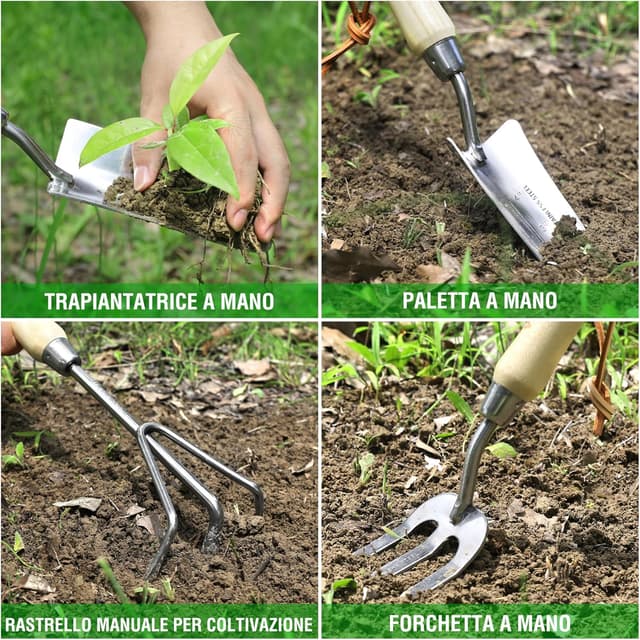 Detalle 1 de WORKPRO attrezzi da giardino 8 pezzi