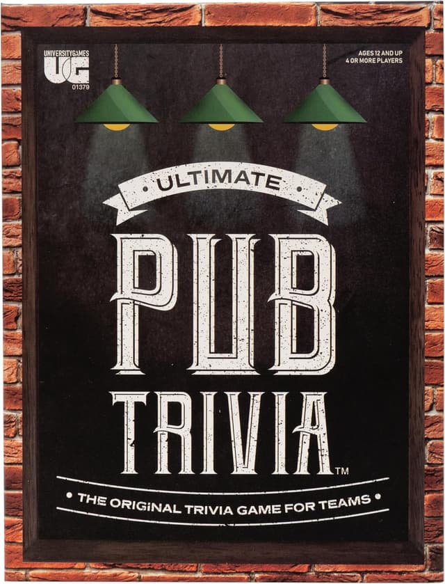 Detalle de Pub Trivia game 1,100 questions Age 12+