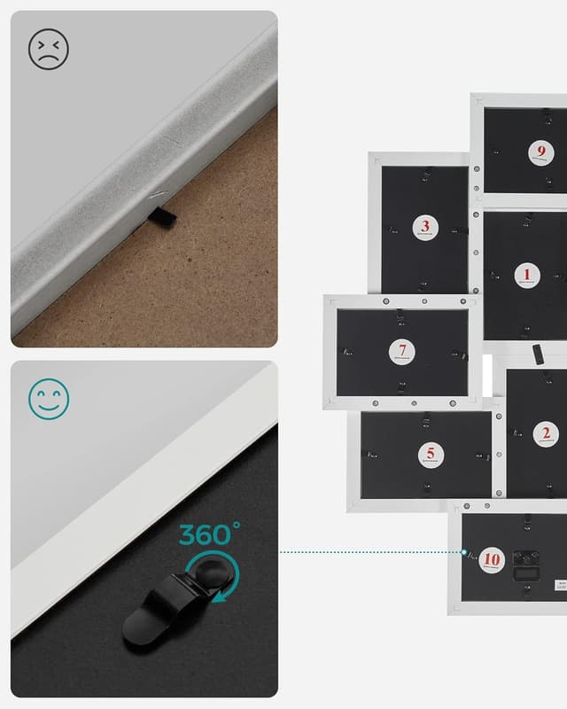 Detalle 1 de Photo collage frame 10 slot 10x15cm