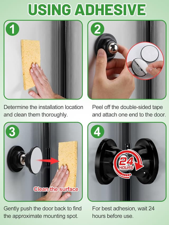 Thumbnail 6 de RV Magnetic Door Catch Kit (with Adhesive Tape & Screws) — Camper Trailer Door Holder, 1 Pack