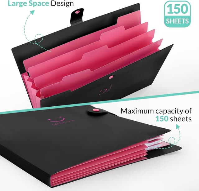 Detalle de KONVINIT A4 Dokumentenmappe mit 5 Fächern