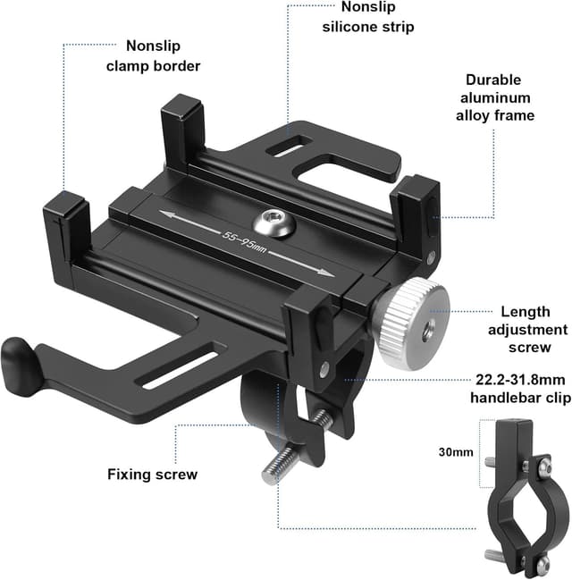 Thumbnail 3 de Homoto soporte móvil para bici 3,5–6,5