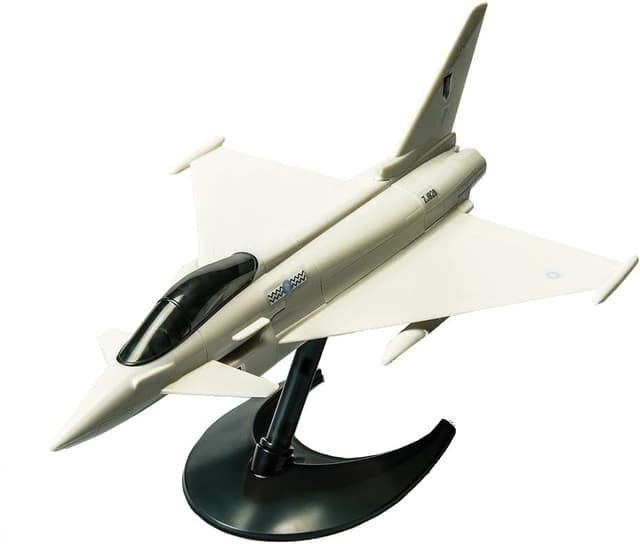 Detalle 2 de Airfix J6002 Eurofighter Typhoon Jet Quick-Build Kit (Silver) – snap-together model plane